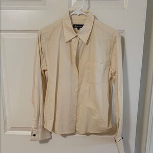 Aquascutum London Cream Button-Down Shirt